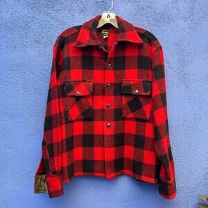 vintage spaide wool lumberjack plaid shacket